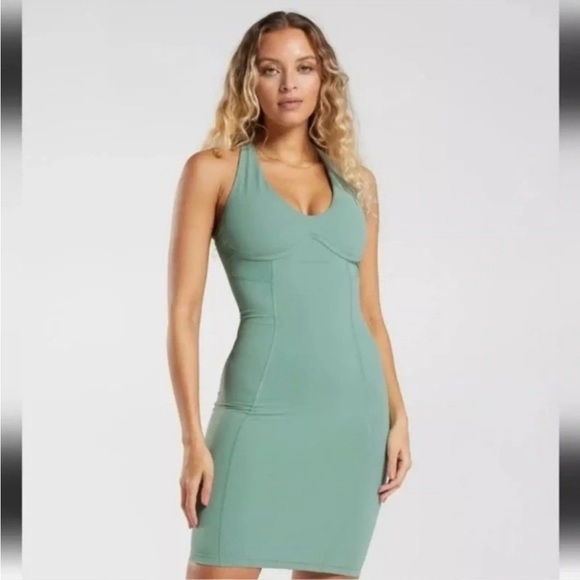 Gymshark Dresses & Skirts - Gymshark Whitney Simmons Green Bodycon Dress